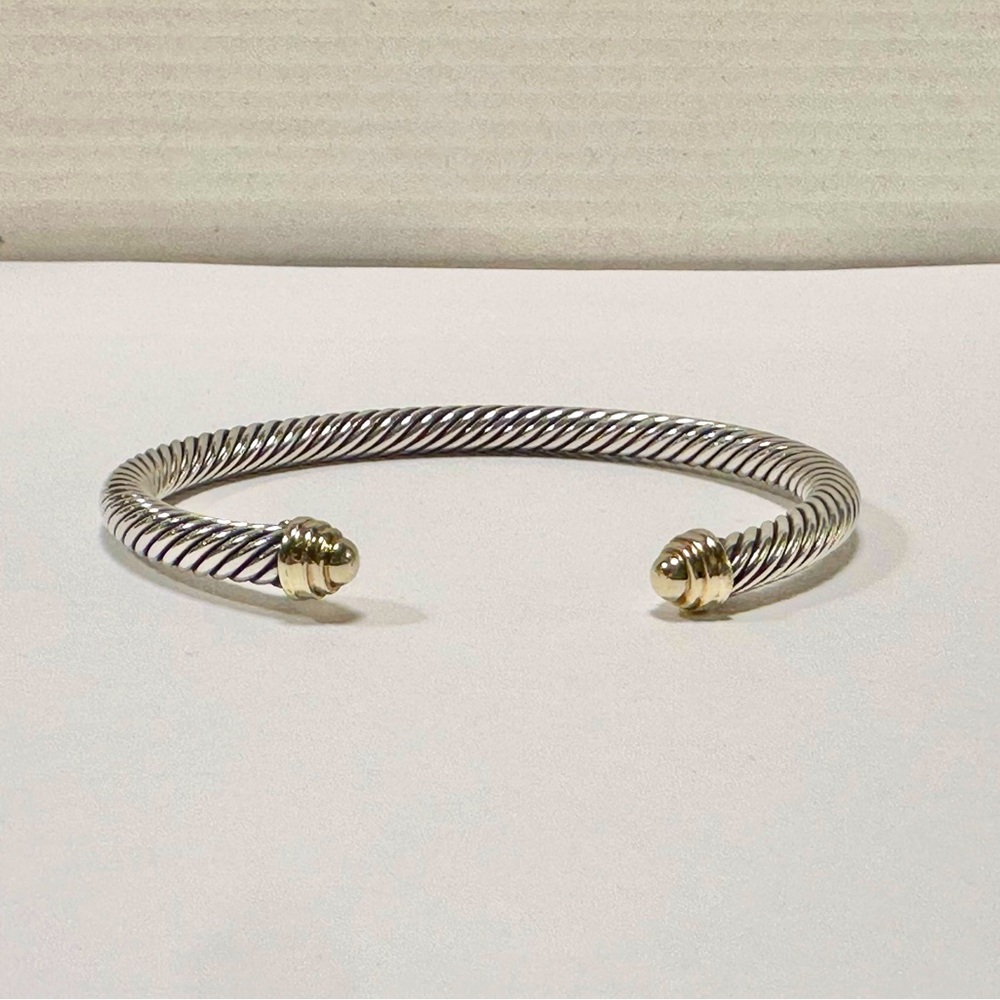 David Yurman Two-tone Cable Bracelet, 5mm